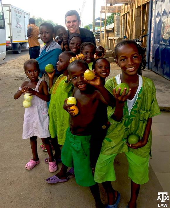 Ghana Winn with children