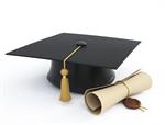 graduation cap with degree