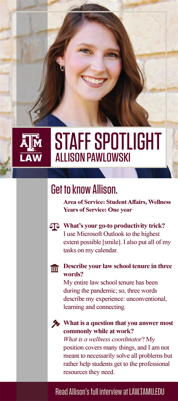Staff Spotlight Allison