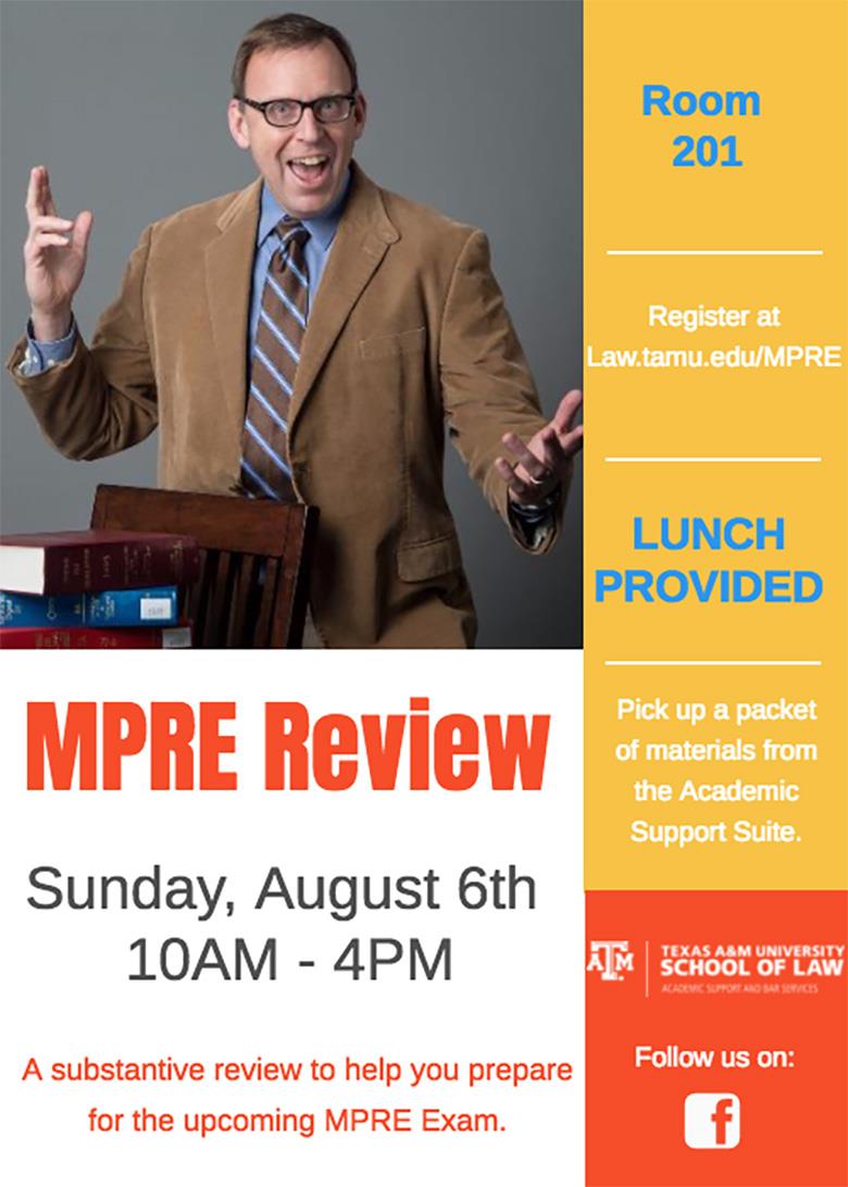 August 2017 MPRE Review Flyer