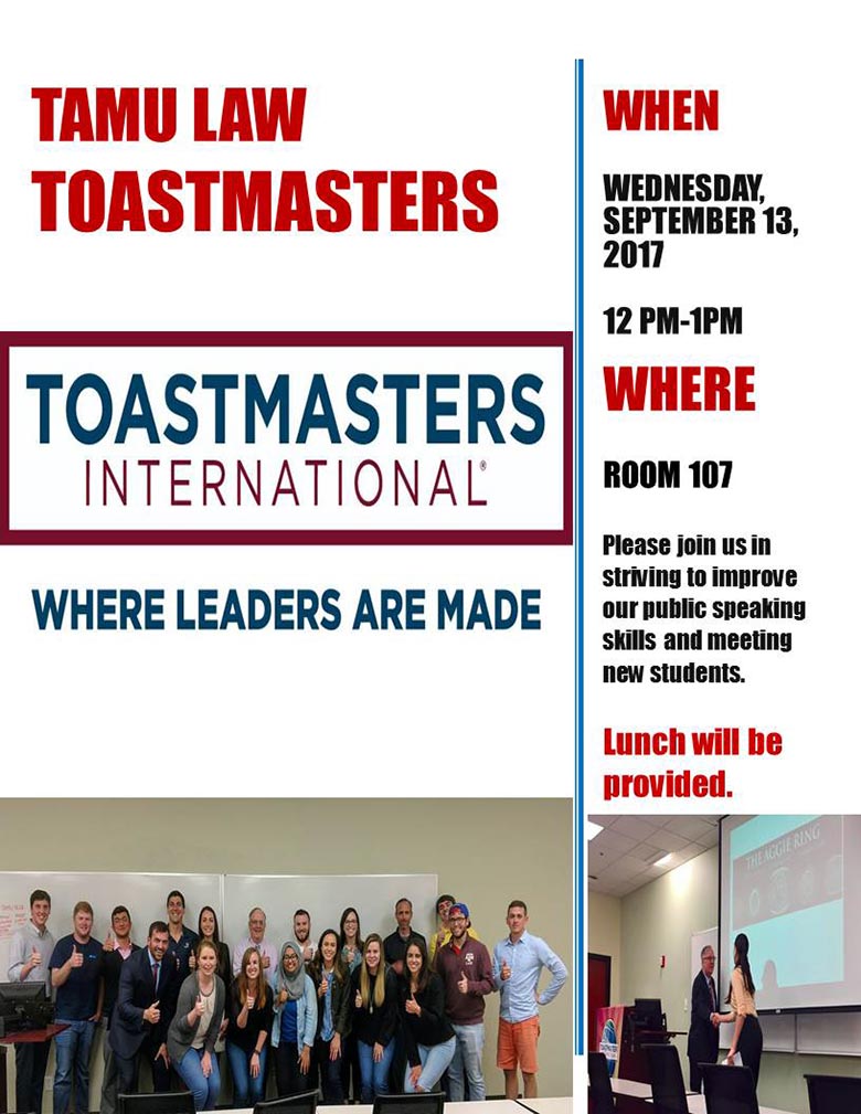 Toastmasters flyer