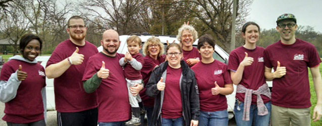 Texas A&M Law Big Event volunteers