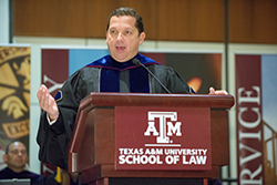 Texas A&M Regent Anthony G. Buzbee at Texas A&M School of Law May 2014 Graduation
