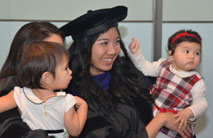 Texas A&M Law School Dec 2014 Graduation celebration - baby