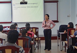 Texas A&M Law Professor Huyen Pham teaches in Vietnam