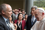 Prof Gabriel Eckstein and Pope Francis